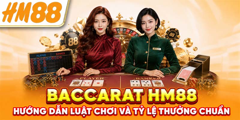 Baccarat HM88 - Hướng Dẫn Luật Chơi Và Tỷ Lệ Thưởng Chuẩn