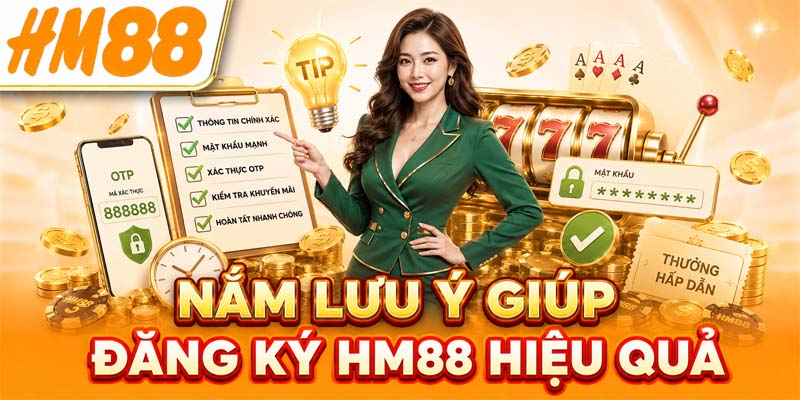 Nắm lưu ý giúp đăng ký HM88 hiệu quả